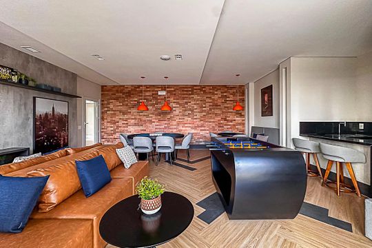 Área comum - jogos de apartamento para alugar com 3 quartos, 137m² em Jardim do Mar, São Bernardo do Campo