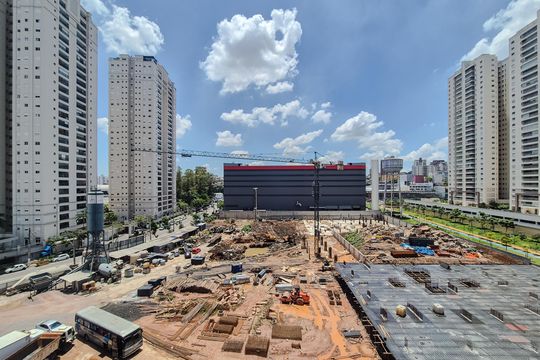 Varanda gourmet - vista  de apartamento para alugar com 3 quartos, 137m² em Jardim do Mar, São Bernardo do Campo