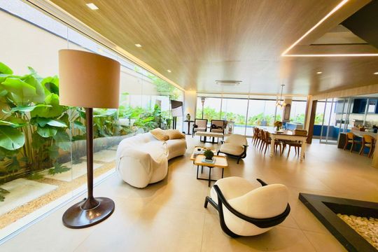 Sala de casa de condomínio à venda com 4 quartos, 385m² em Colinas da Anhanguera, Santana de Parnaíba