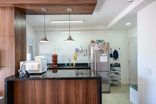 Cozinha de apartamento à venda com 2 quartos, 71m² em Morumbi, São Paulo