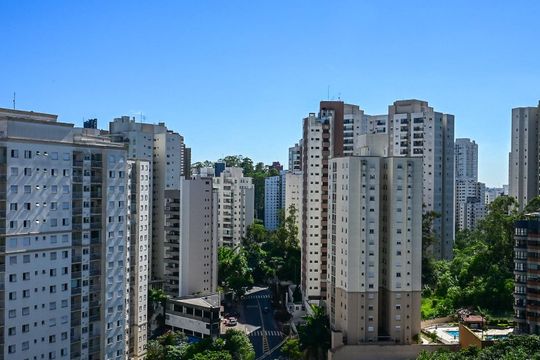 Vista da Suíte de apartamento à venda com 2 quartos, 71m² em Morumbi, São Paulo