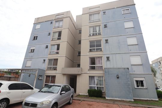 Fachada do bloco de apartamento à venda com 2 quartos, 52m² em Estância Velha, Canoas