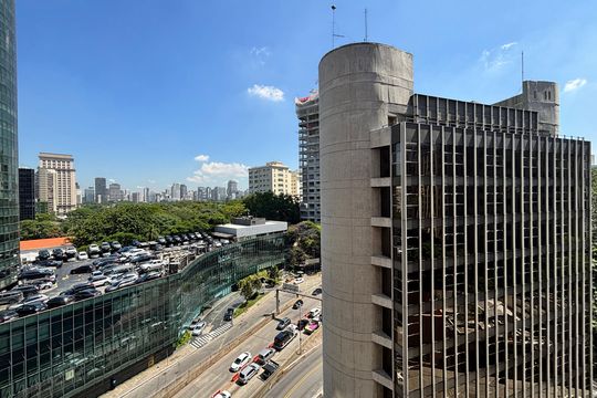 Vista de apartamento à venda com 1 quarto, 43m² em Jardim Paulistano, São Paulo