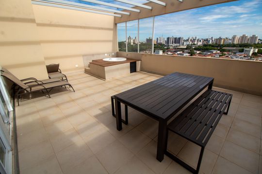 ÁREA COMUM - ÁREA DA CHURRASQUEIRA de apartamento para alugar com 2 quartos, 65m² em Vila Industrial (campinas), Campinas