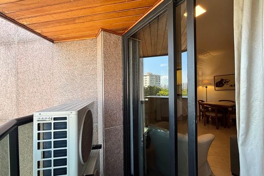 Varanda de apartamento à venda com 1 quarto, 43m² em Jardim Paulistano, São Paulo
