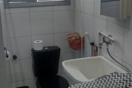 Banheiro de apartamento à venda com 1 quarto, 26m² em Centro, Rio de Janeiro