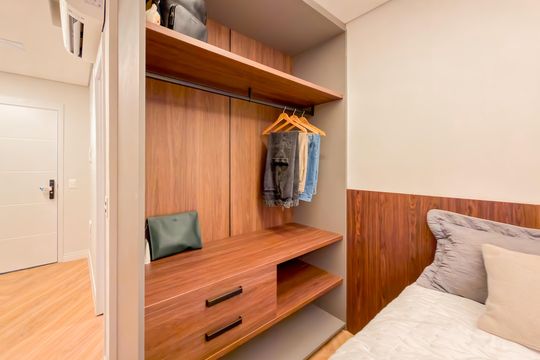 Studio - Armários de kitnet/studio para alugar com 1 quarto, 24m² em Vila Mariana, São Paulo