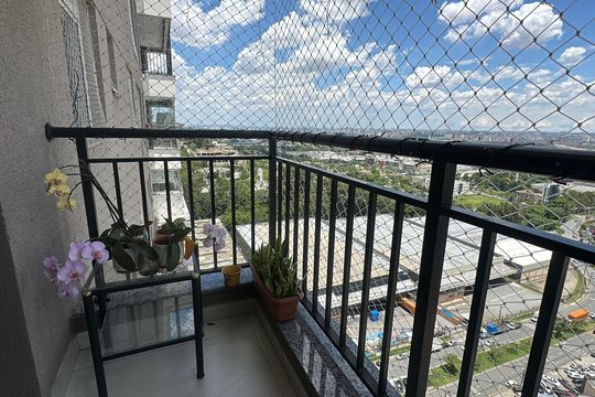 Varanda da Sala de apartamento à venda com 2 quartos, 84m² em Centro Comercial Jubran, Barueri