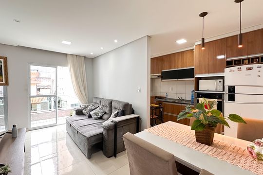Sala de apartamento à venda com 2 quartos, 62m² em Baeta Neves, São Bernardo do Campo