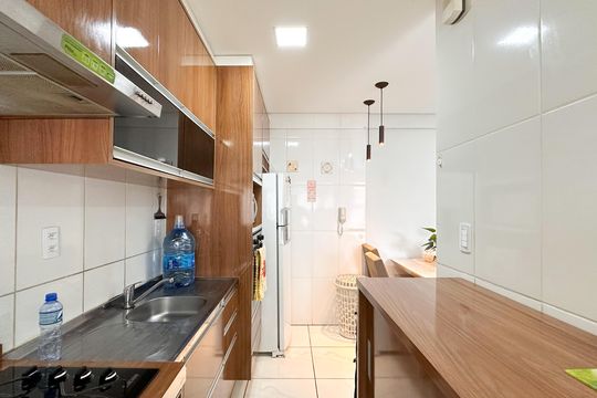 Cozinha de apartamento à venda com 2 quartos, 62m² em Baeta Neves, São Bernardo do Campo