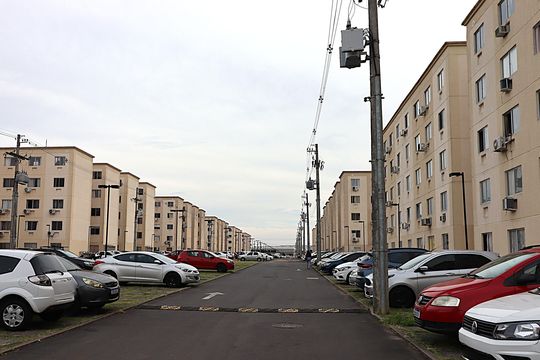 Fachada do Condomínio de apartamento à venda com 2 quartos, 40m² em Sarandi, Porto Alegre