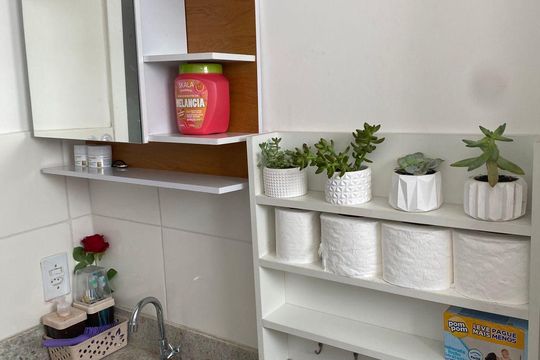 Banheiro de apartamento para alugar com 2 quartos, 41m² em Tijuco Preto, Cotia