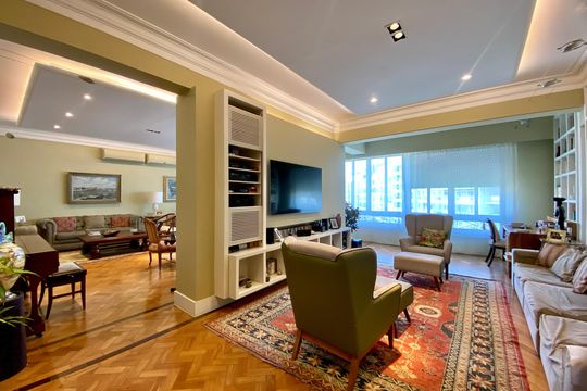 Sala  de apartamento à venda com 3 quartos, 227m² em Copacabana, Rio de Janeiro