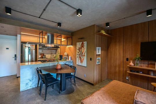 Sala de apartamento à venda com 1 quarto, 65m² em Jardim Ampliacao, São Paulo