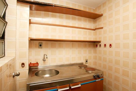 Cozinha de kitnet/studio à venda com 1 quarto, 52m² em Centro Histórico, Porto Alegre