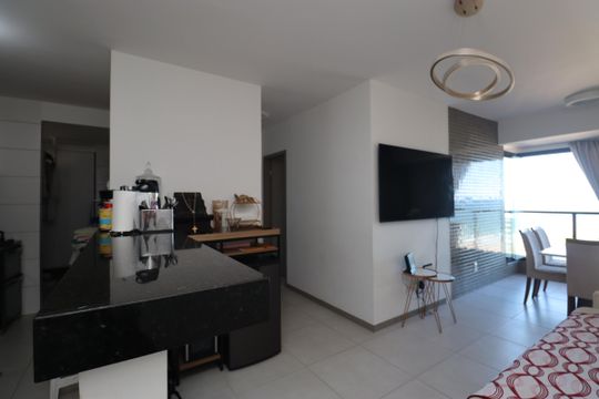 Sala de apartamento para alugar com 2 quartos, 66m² em Jaguaribe, Salvador