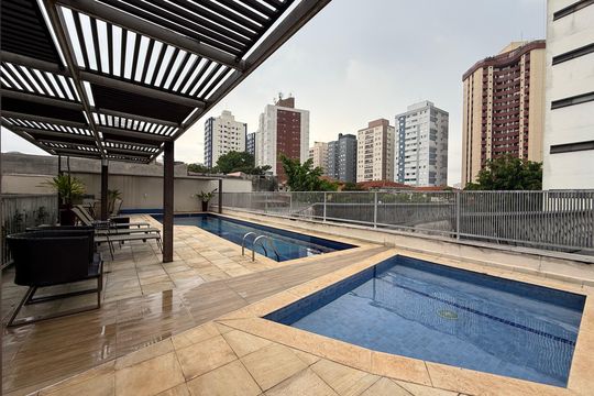 Área comum - Piscina de apartamento à venda com 2 quartos, 55m² em Vila Gumercindo, São Paulo