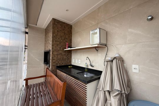 Área comum - Churrasqueira de apartamento à venda com 2 quartos, 55m² em Vila Gumercindo, São Paulo