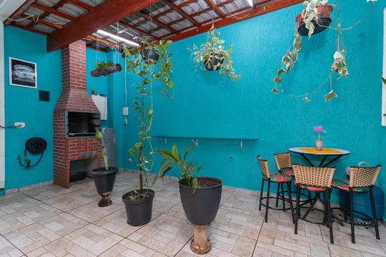 Churrasqueira de casa para alugar com 3 quartos, 100m² em Jardim Popular, São Paulo