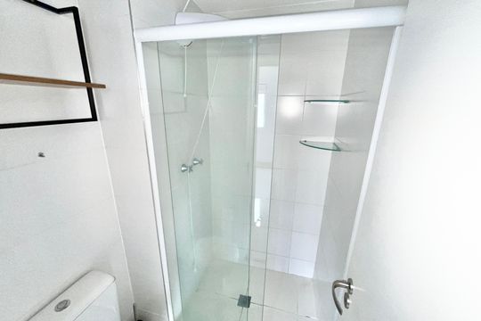 Banheiro de apartamento para alugar com 1 quarto, 46m² em Lauzane Paulista, São Paulo