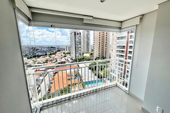 Varanda da Sala de apartamento para alugar com 1 quarto, 46m² em Lauzane Paulista, São Paulo