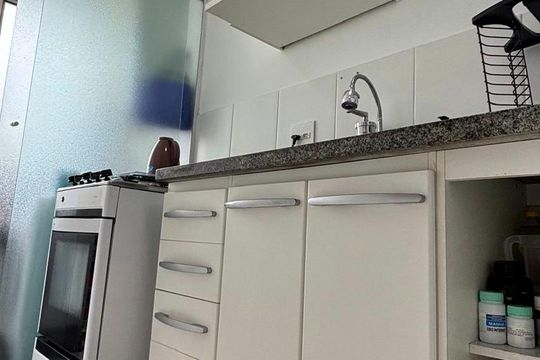 Cozinha  de apartamento à venda com 2 quartos, 56m² em Taboão, São Bernardo do Campo