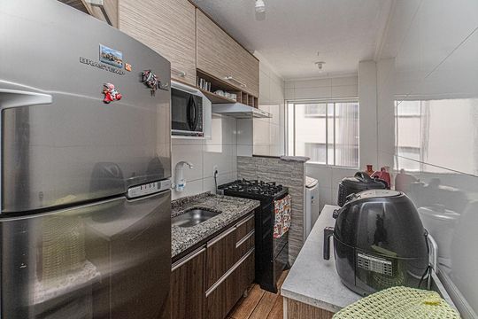 cozinha_1 de apartamento à venda com 2 quartos, 47m² em Jardim Santa Emilia, São Paulo
