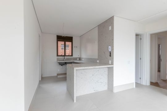 Cozinha de apartamento à venda com 3 quartos, 117m² em Santo Antônio, Belo Horizonte