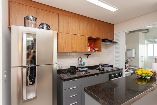 Cozinha de apartamento à venda com 2 quartos, 55m² em Socorro, São Paulo