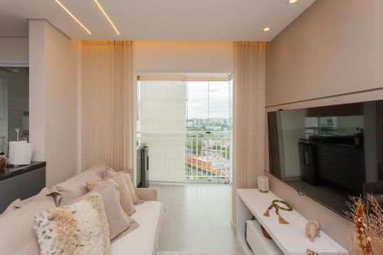 Sala de apartamento à venda com 2 quartos, 55m² em Socorro, São Paulo