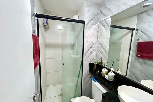 Banheiro  de apartamento para alugar com 1 quarto, 37m² em Vila Flora, Guarulhos