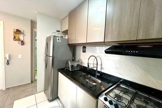 Cozinha  de apartamento para alugar com 1 quarto, 37m² em Vila Flora, Guarulhos