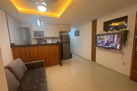 Cozinha de apartamento à venda com 1 quarto, 45m² em Recreio dos Bandeirantes, Rio de Janeiro