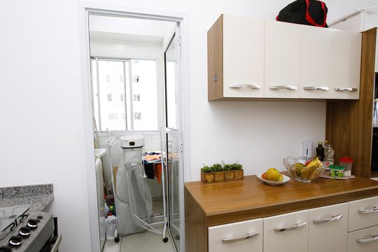 Cozinha de apartamento à venda com 3 quartos, 67m² em Palmeiras, Belo Horizonte