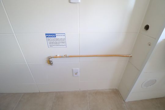 Cozinha de apartamento para alugar com 2 quartos, 55m² em Shopping Park, Uberlândia