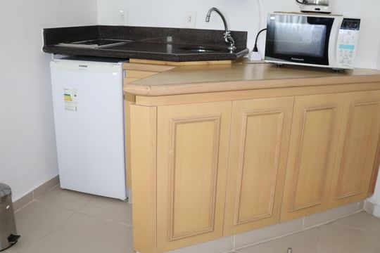 Cozinha de apartamento à venda com 1 quarto, 33m² em Bela Vista, São Paulo
