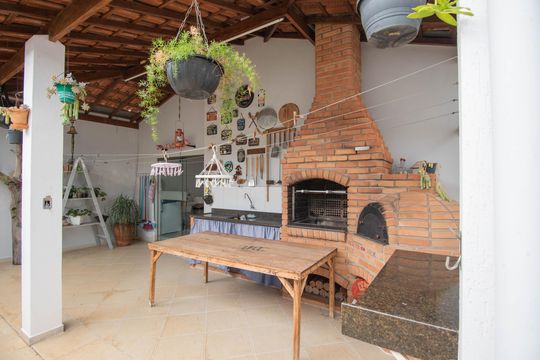 Área comum - Churrasqueira de casa à venda com 3 quartos, 214m² em Jardim Campos Elíseos, Campinas