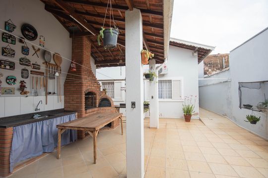 Área comum - Churrasqueira de casa à venda com 3 quartos, 214m² em Jardim Campos Elíseos, Campinas