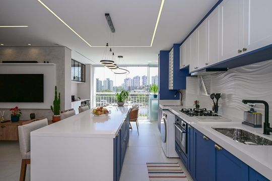 Cozinha de apartamento à venda com 3 quartos, 82m² em Jardim Umarizal, São Paulo