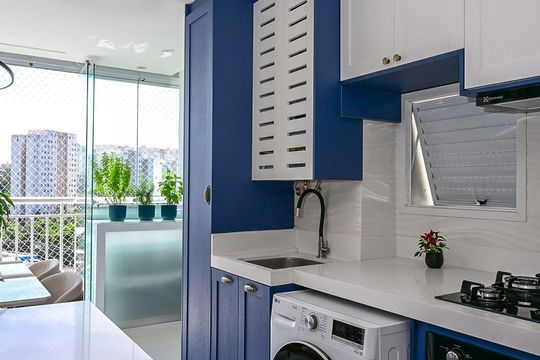 Área de Serviço  de apartamento à venda com 3 quartos, 82m² em Jardim Umarizal, São Paulo