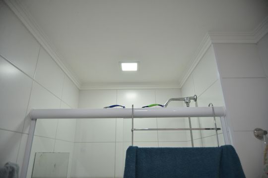 Banheiro da Suíte de apartamento à venda com 2 quartos, 70m² em Campestre, Santo André