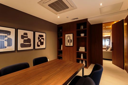 Área comum de kitnet/studio para alugar com 1 quarto, 30m² em Moema, São Paulo