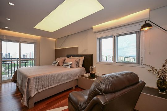 Suíte 2 de apartamento à venda com 2 quartos, 128m² em Vila Andrade, São Paulo