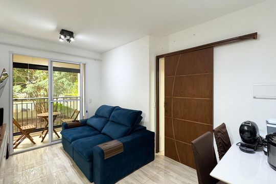 Sala de apartamento à venda com 1 quarto, 42m² em Jardim Olavo Bilac, São Bernardo do Campo