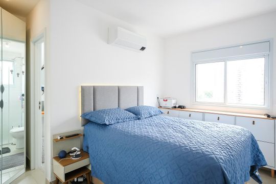 Suíte 1 de apartamento à venda com 2 quartos, 86m² em Santo Antônio, São Caetano do Sul