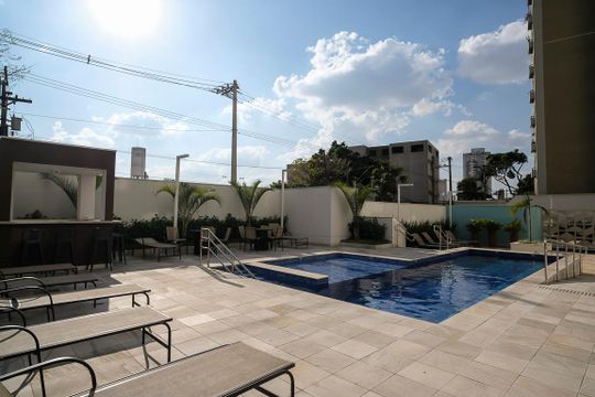 Piscina de apartamento à venda com 2 quartos, 86m² em Santo Antônio, São Caetano do Sul
