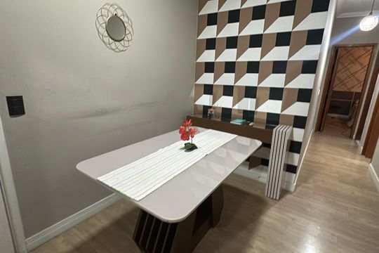 sala de apartamento à venda com 2 quartos, 59m² em Jardim Tupanci, Barueri