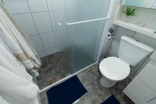 Banheiro da Suíte de apartamento para alugar com 1 quarto, 40m² em Ipiranga, São Paulo