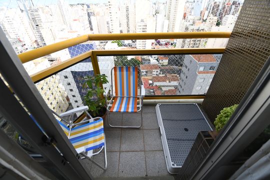 Sala - Sacada de apartamento à venda com 1 quarto, 58m² em Centro, Campinas