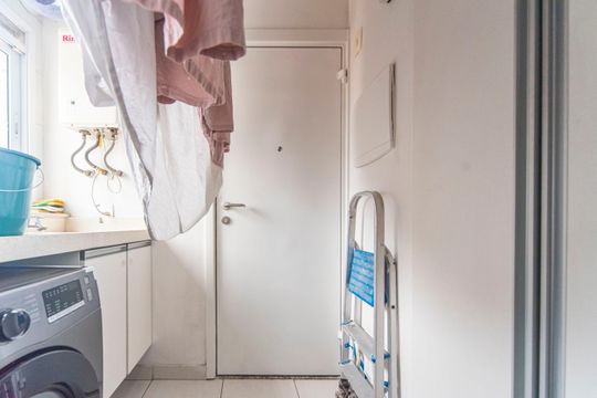 Área de Serviço de apartamento à venda com 2 quartos, 87m² em Vila Homero Thon, Santo André